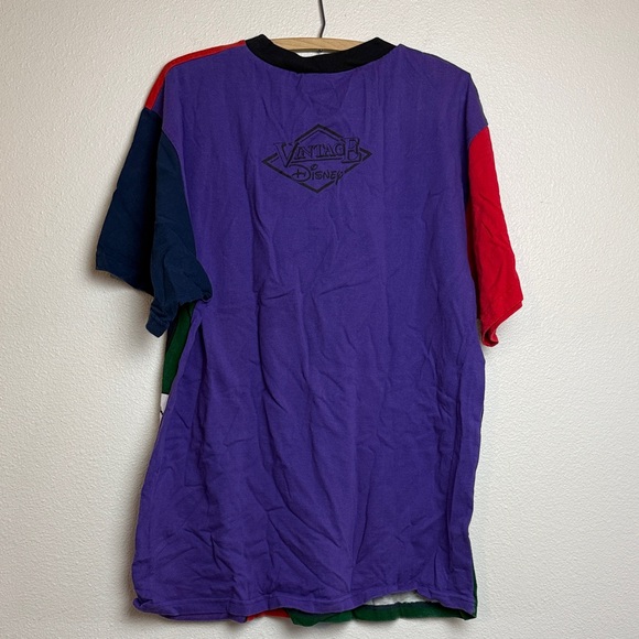 Disney Mickey & Minnie Colorful Short Sleeve Tee Vintage 1984 Rare - Picture 5 of 5